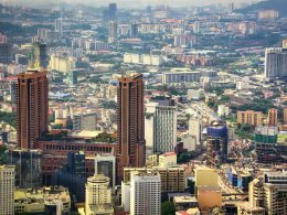 Vista Aérea Del Paisaje Urbano De Kuala Lumpur