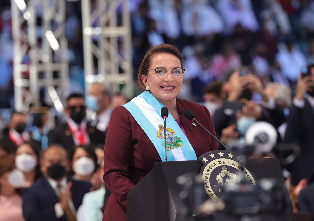 Xiomara Castro, presidenta de Honduras