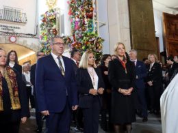 El alcalde de Benidorm y otras autoridades asisten a la procesión en honor a Sant Jaume patrón de la ciudad