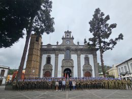 Miembros de la Brigada Líbano XLIII visitaron a la Vigen del Pino en Teror tras su regreso de misión en Oriente Medio