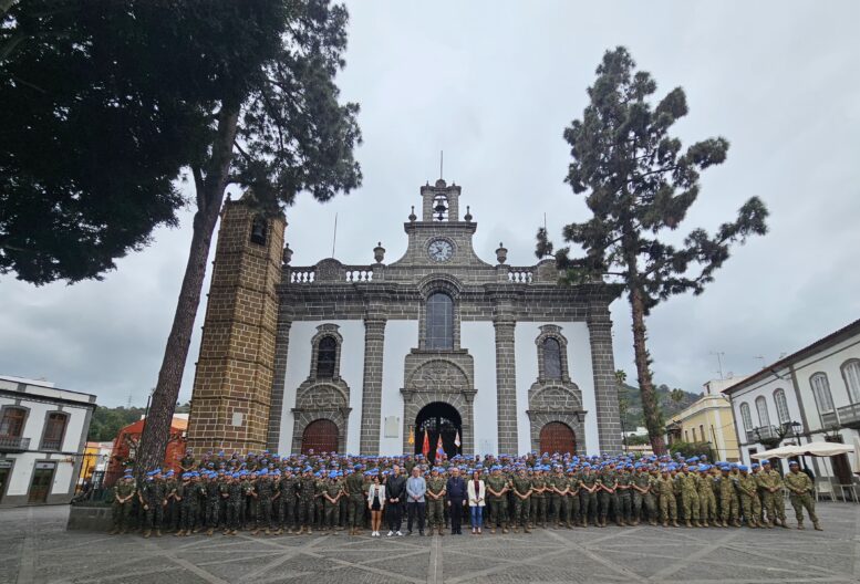 Miembros de la Brigada Líbano XLIII visitaron a la Vigen del Pino en Teror tras su regreso de misión en Oriente Medio